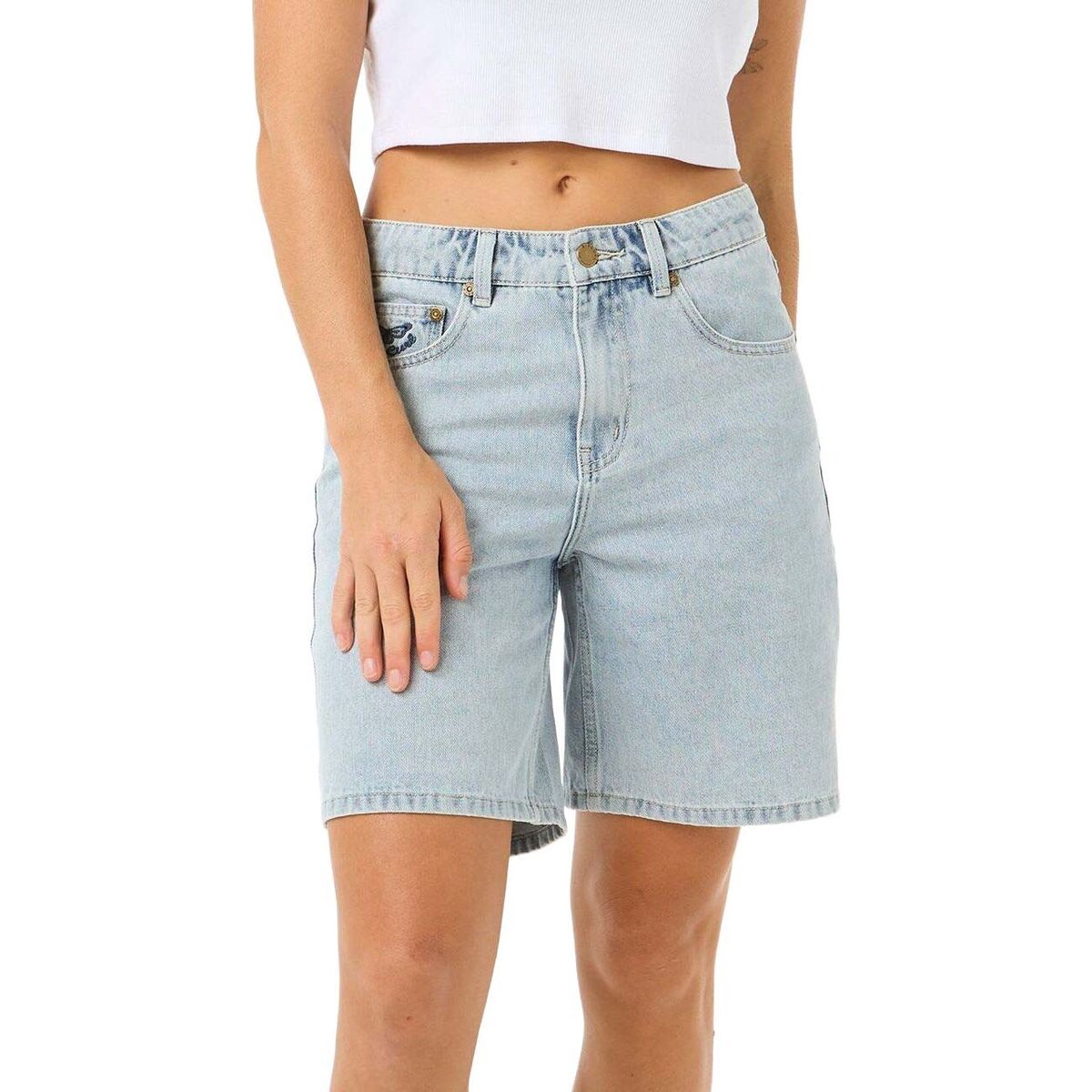 RipCurl Aggie Relaxed Denim Short vintage blue (4656) 26 03QWWS-4656-26