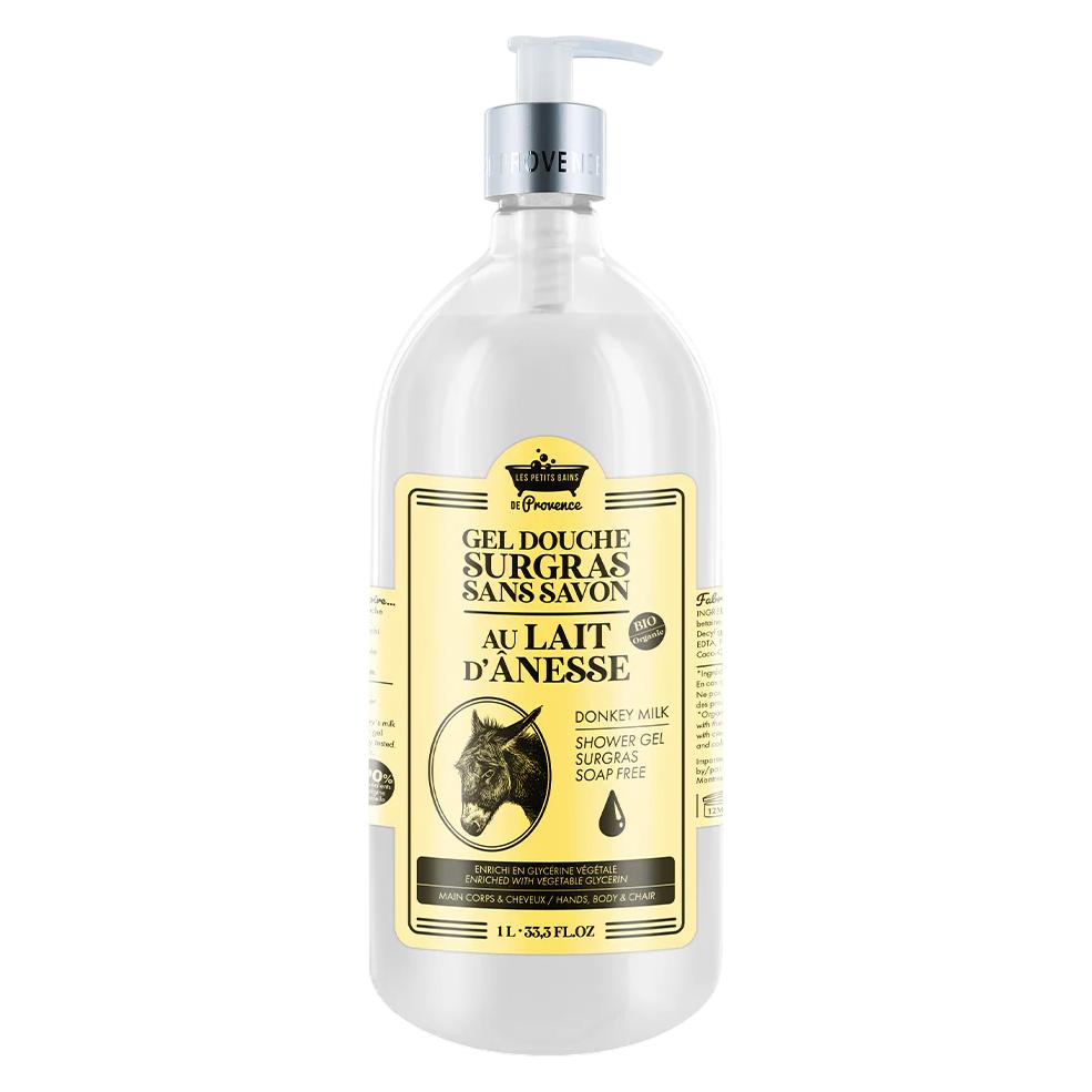 Les Petits Bains De Provence Moisturizing Shower Gel with Donkey Milk 1L (1000 ml) (57246415)