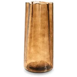 Vase Wellen 32 cm Glas Beige S (Small)