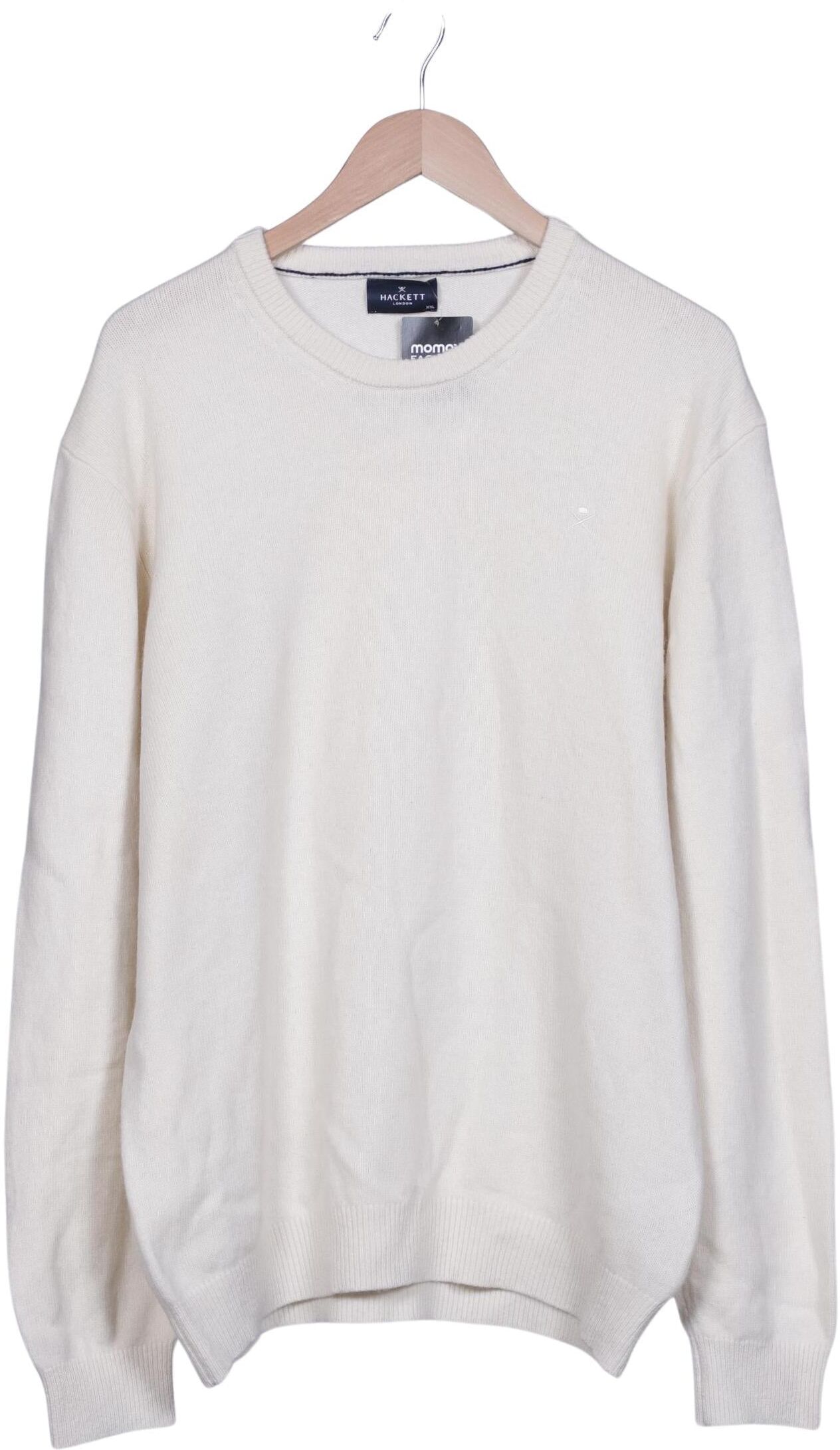 Hackett London Herren Pullover, Cremeweiß, Gr. Xxl, Schurwolle - Second Hand