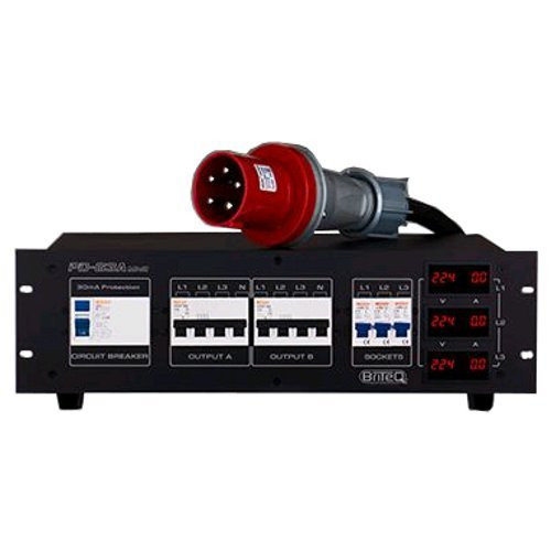 Briteq PD-63A Mk2/FRA-BEL 19 inch 63A krachtstroomverdeler