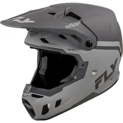 Fly Racing Formula CC Objective, Motocrosshelm - Matt Schwarz/Grau - L