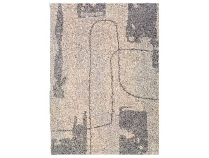 Tapis shaggy gris/beige 133x190 cm