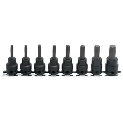 Koken, Steckschlüssel + Stecknuss, Steckschlüsselsatz TORX Impact RS13025/8-L50