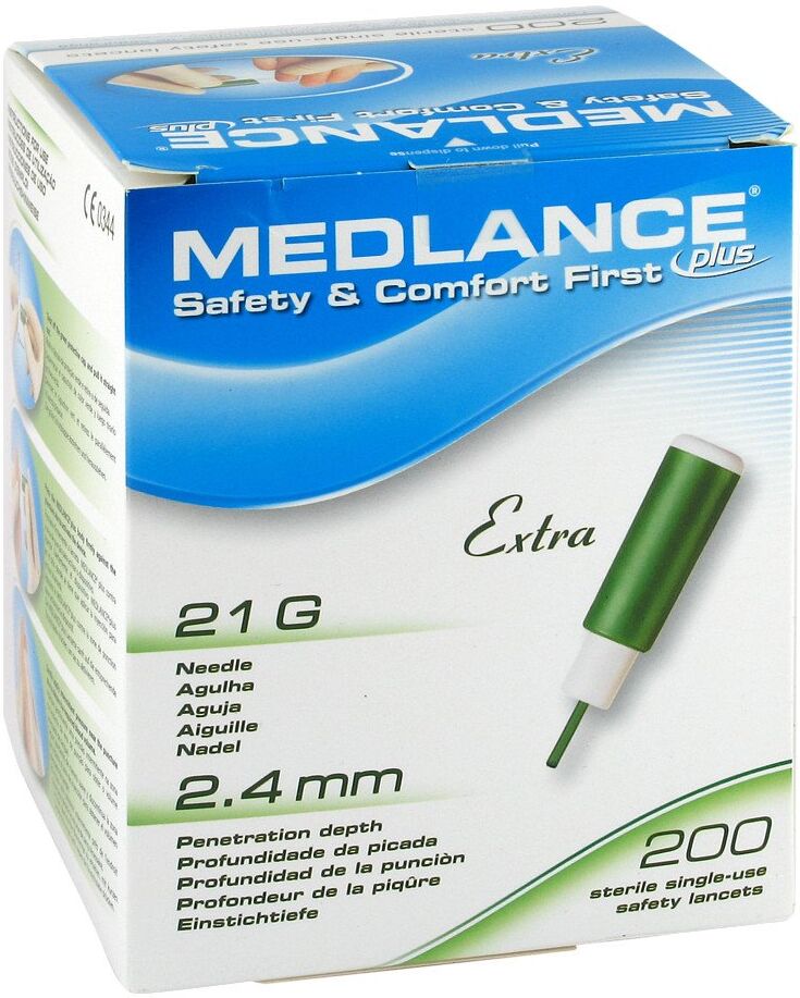 Medlance Plus Extra Sicherheitslanzetten 21 G