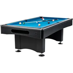 Winsport Poolbillardtisch "Black Pool 6 ft.",schwarz / blau,6 ft. / 212 x 121 cm