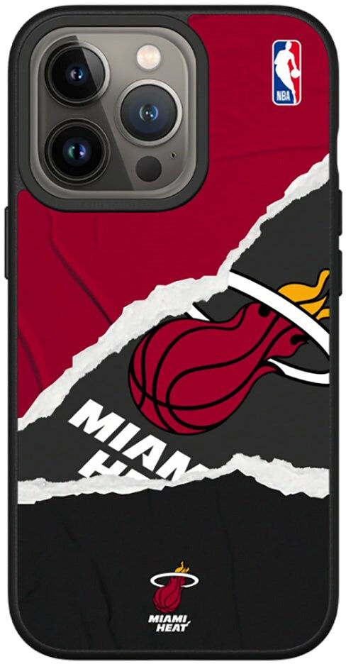 iPhone 13 Pro RhinoShield SolidSuit Håndværker NBA Cover m. Miami Heat - Sweat and Tears