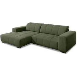 SOMETA Ecksofa Alvin Stoff Grün