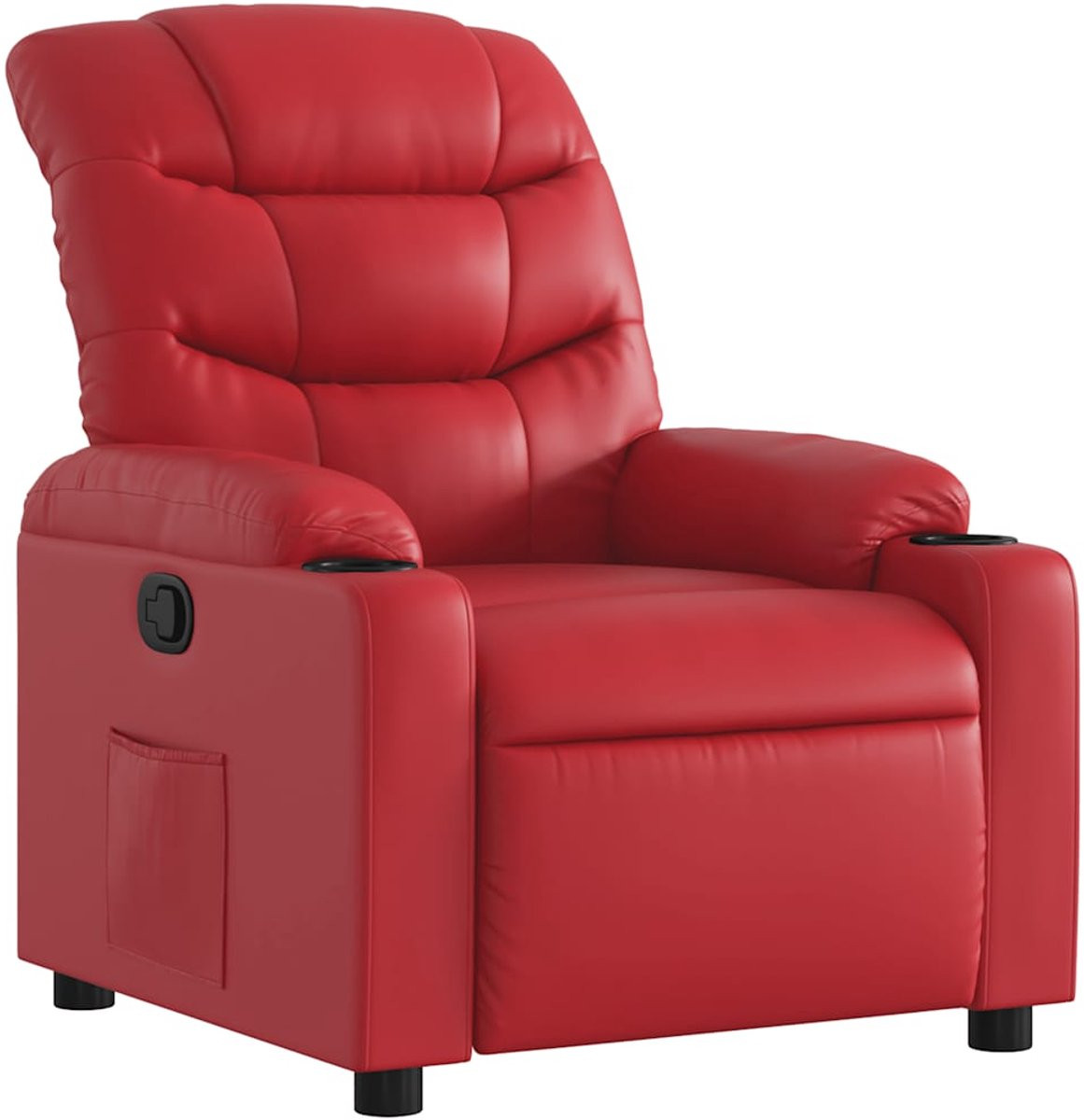 vidaXL Verstelbare Relaxfauteuil in Rood Kunstleer