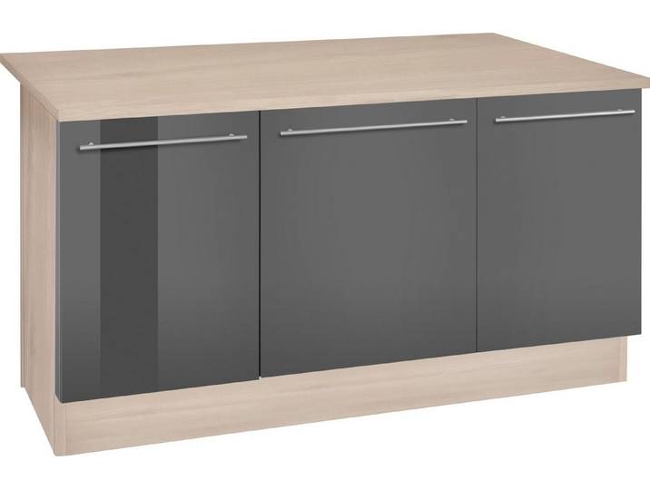 OPTIFIT Kücheninsel Bern, mit durchgehender Arbeitsplatte als Theke, Breite 160 cm