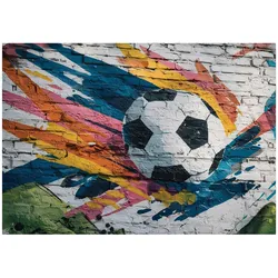 FOTOTAPETE Jungen Fußball Bunt 300x210 cm