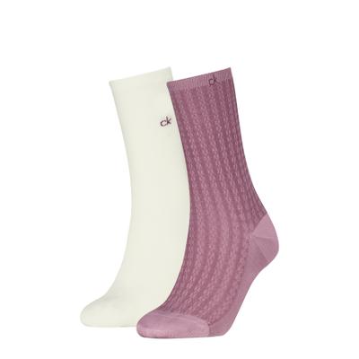 Socken CALVIN KLEIN, Damen, Gr. Sockengröße, rosa (vintage plum), Obermaterial: 66% Baumwolle, 32% Polyamid, 2% Elasthan, Socken Socken
