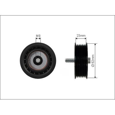 CAFFARO Umlenk-/Führungsrolle, Keilrippenriemen 31700 für Mercedes