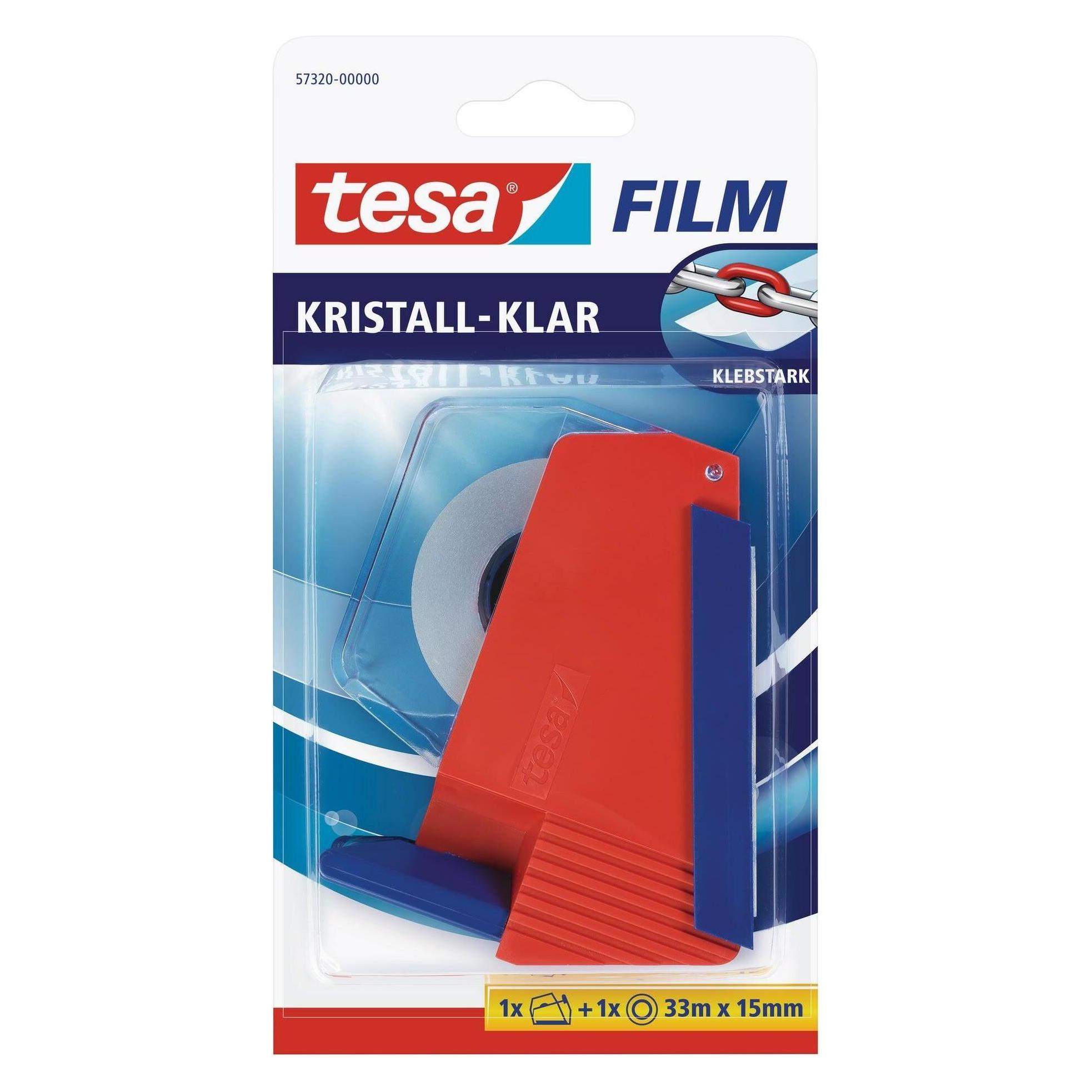 tesa tesafilm Haushaltsabroller, inkl. 1 Rolle tesafilm kritall-klar (15 mm) (57320-00000-02)