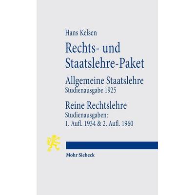 Rechts- und Staatslehre-Paket, Taschenbuch von Hans Kelsen, Mohr Siebeck, 978-3-16-159118-1