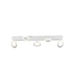 BRILLIANT Lampe, Meriza LED Spotbalken 3flg weiß, 3x LED integriert, 7.3W LED integriert, (933lm, 3000K), Köpfe schwenkbar