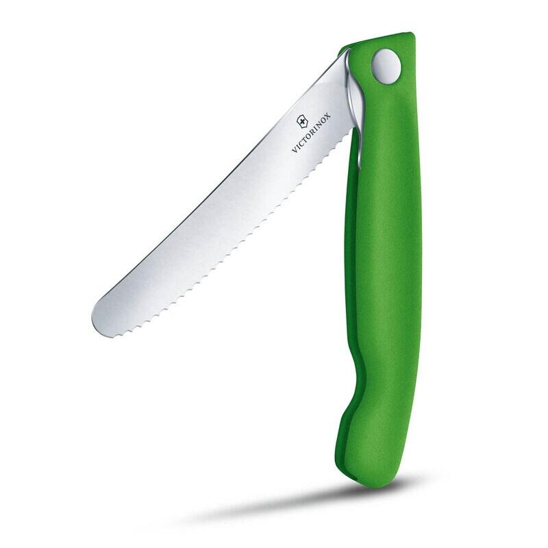 VICTORINOX Frühstücksmesser Swiss Classic silber, grün 6.7834.FC1