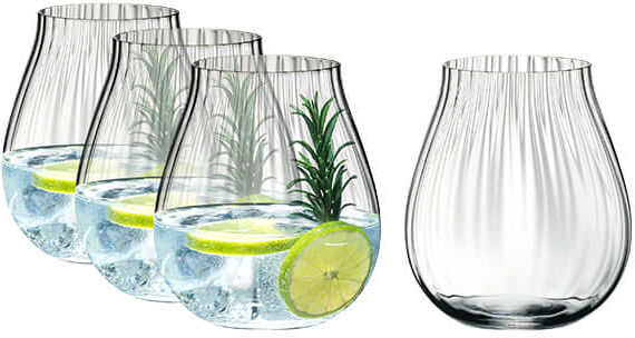 Riedel Set Of 4 Optic Gin Glasses