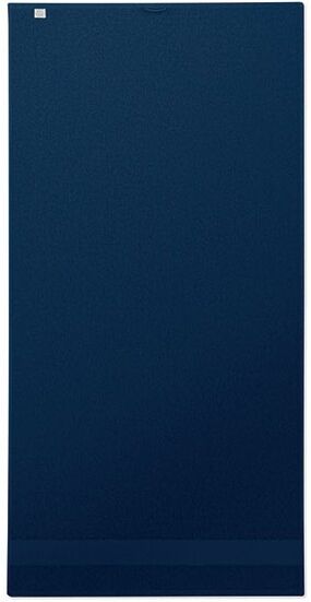 Serviette de toilette personnalisé en coton bio PERRY bleu