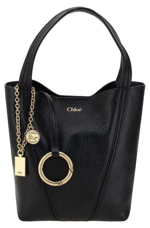 Chloé Schultertasche aus Kalbsleder in Schwarz