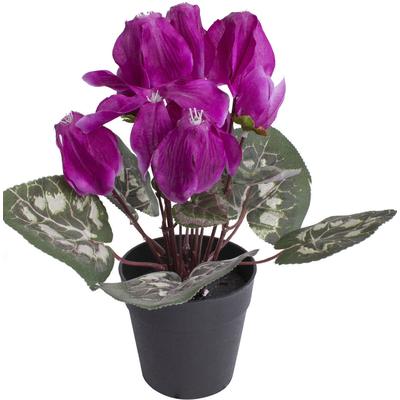 Kunstblume BOTANIC-HAUS "Alpenveilchen", bunt (beauty), B:20cm H:24cm T:20cm Ø:20cm, Kunststoff, Kunstpflanzen