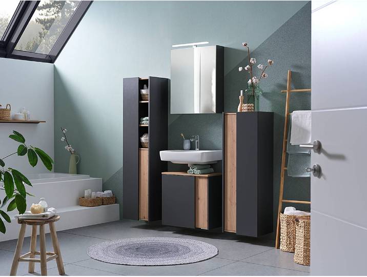 Armoire de toilette Palium 60cm Gris