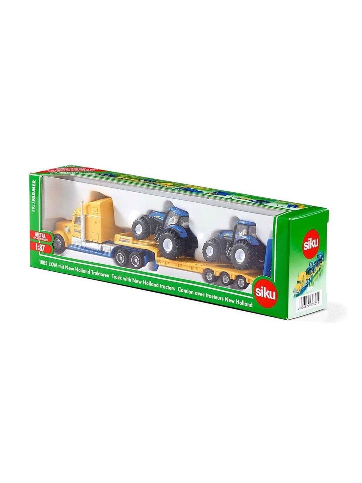 SIKU 1:87 Truck With New Holland Tractors
