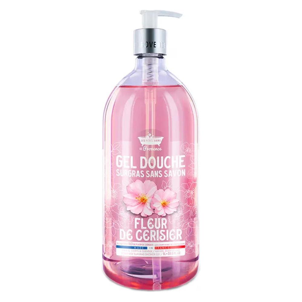 Les Petits Bains De Provence Soap-Free Superfatted Shower Gel Cherry Blossom 1L (1000 ml) (57246719)
