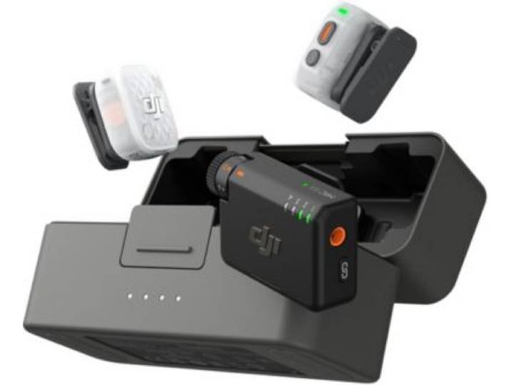 Dji - Micro Cravate Sans Fil Mic Mini 2s (2tx + 1 Rx + Charging Case)