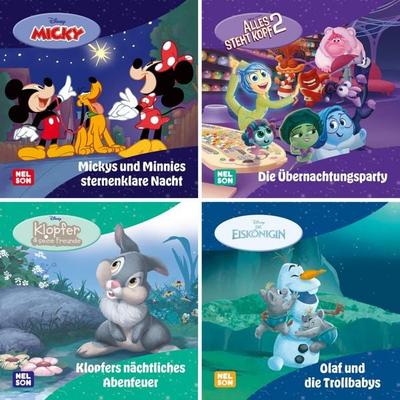 4er-Set Maxi-Mini 60: Disney Gutenacht-Geschichten, Set von , Nelson, 978-3-8451-2982-2