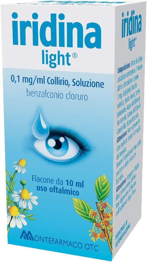 Iridina Light Gocce 10ml 0,01% -  MONTEFARMACO OTC SpA - Collirio disinfettante occhi