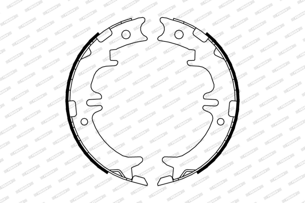 Bremsbackensatz, Feststellbremse FERODO FSB674