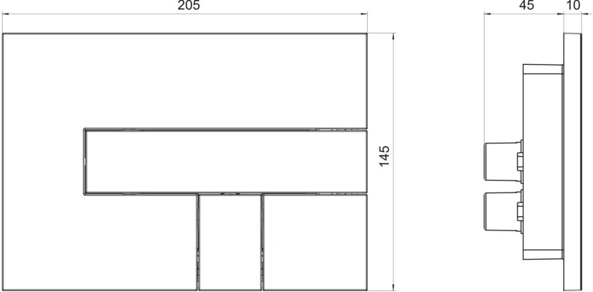 Laufen INEO Betätigungsplatte AW100 H9001007160001