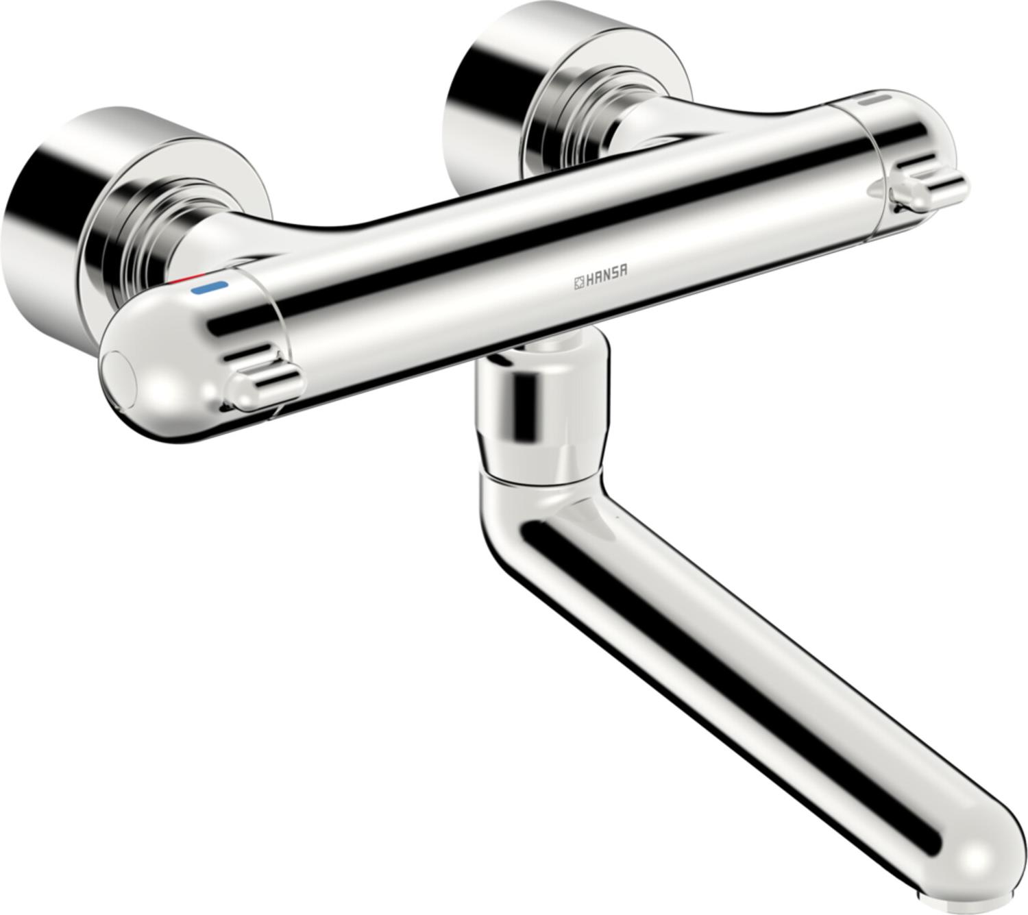 Hansa Wasch-/Spült.-THM HANSAMEDIPRO AP, S-Anschlüsse, Ausladung 259mm, chrom