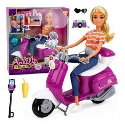 Lean Toys Anlily Doll - Reisende auf einem Roller (76630357)