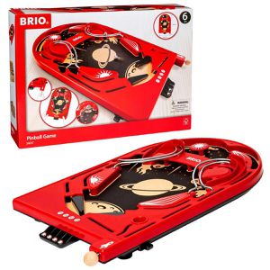 BRIO Geschicklichkeitsspiel 34017, Holz-Flipper, Space Safari, 1 Spieler, ab 6 Jahre