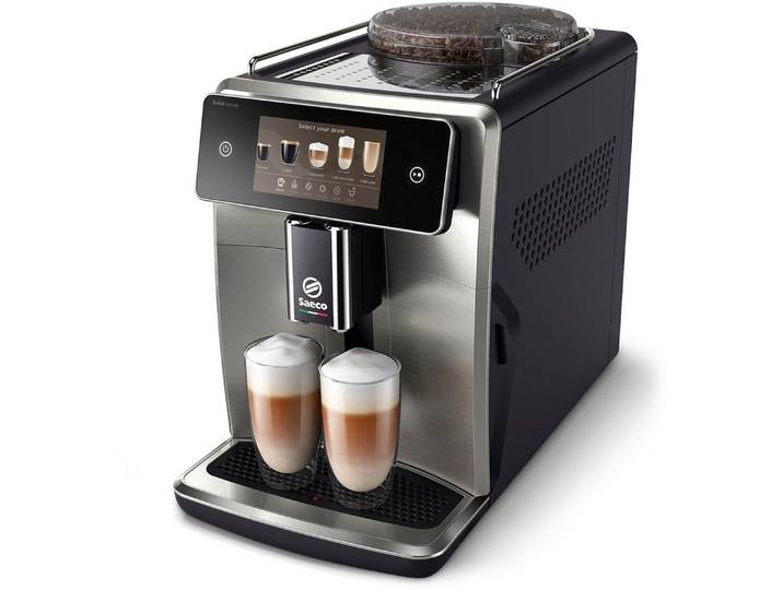 Saeco Kaffeevollautomat SM8785/00, Vollautomatische Espressomaschine mit Milchaufschäumer und Touchscreen