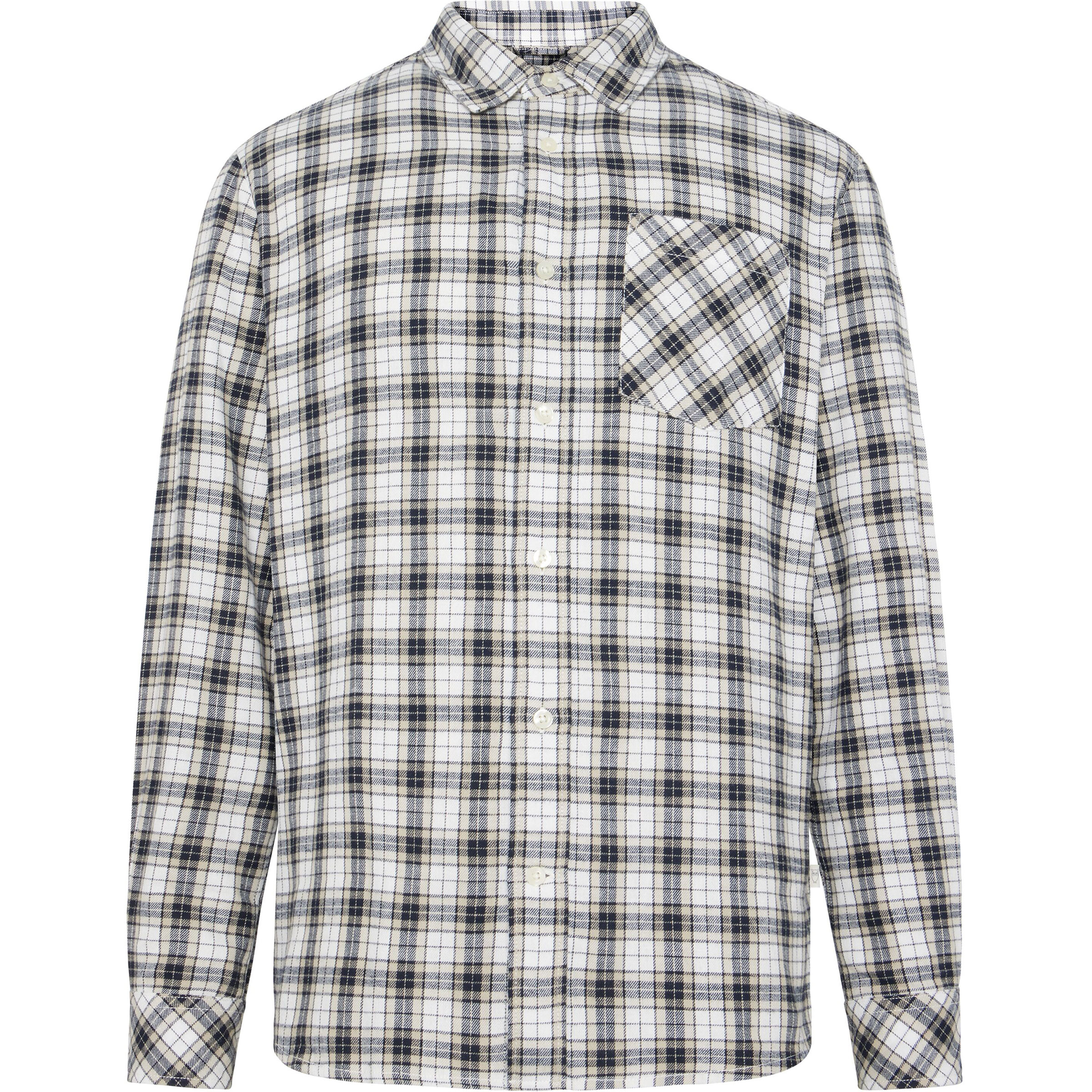 KnowledgeCotton Apparel Regular Fit Checkered Herren Hemden blau Größe M Lifestyle Atmungsaktiv