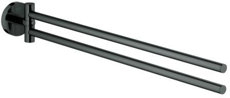 Grohe Essentials Handtuchhalter 40371A01 2-armig, schwenkbar, 43,9cm, hard graphite