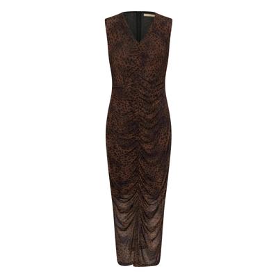 Partykleid CULTURE "Culture DK Partykleid CUASHLEY", Damen, Gr. S, Normalgrößen, braun (braun leopard), Kleider Partykleid
