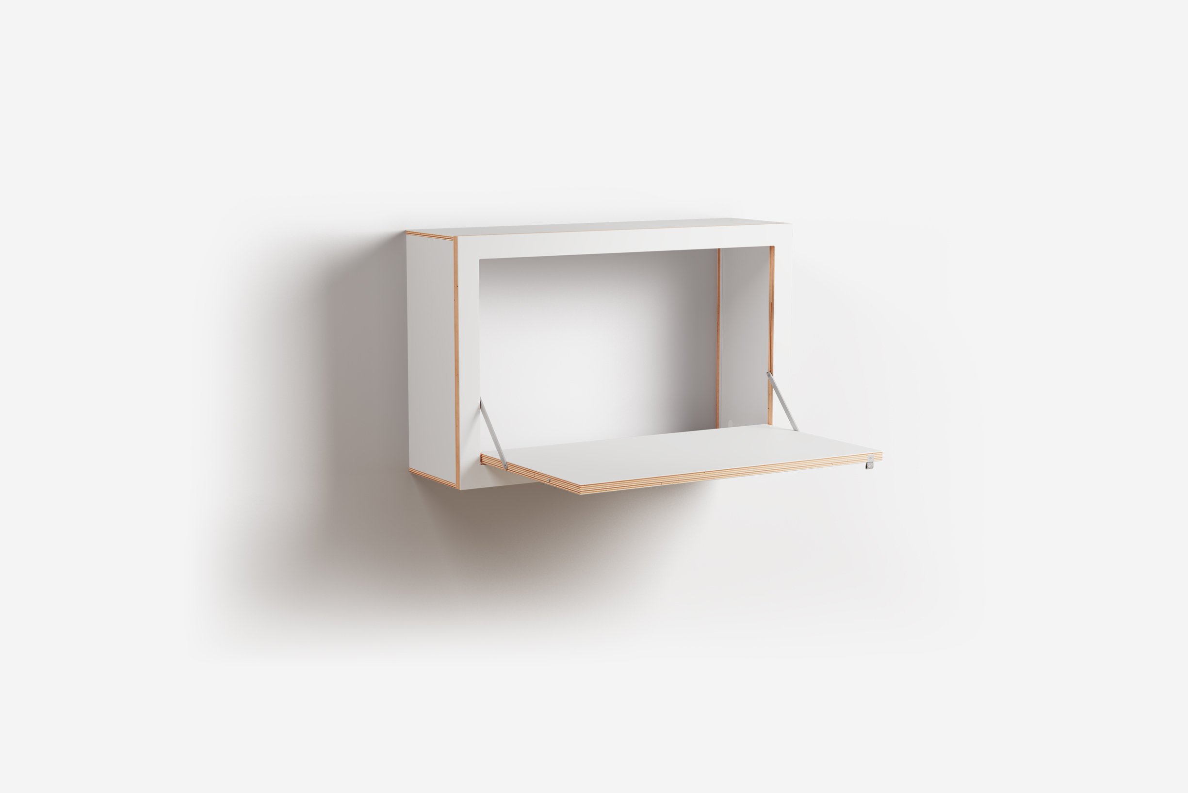 Ambivalenz Fläpps Box Sekretär 80x50x20 (weiß) weiß FL500902