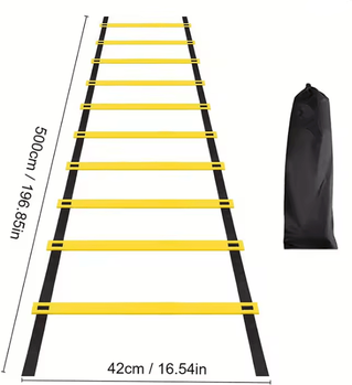 Inspire Essentials Agility Training Ladder With Adjustable Rungs For Speed And Footwork Drills 5m