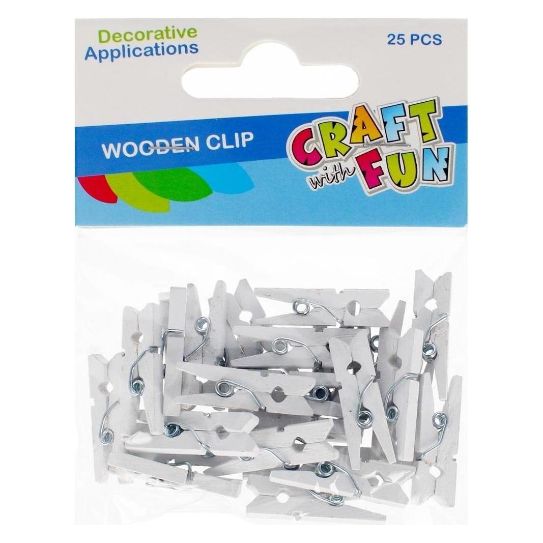 Craft with Fun Holzklammern 2,5 cm 25 Stk (49028814)