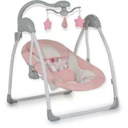 Cangaroo Babywippe elektrisch Jessica Spielbogen Musikfunktion Schaukelfunktion rosa
