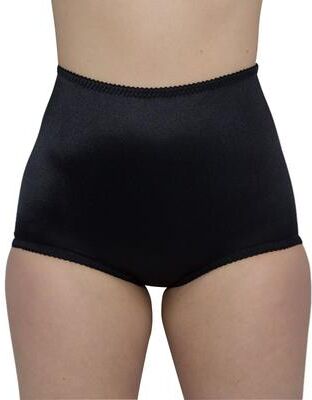 Plus Size Women's 4way Stretch Full Coverage Panty, Light Shaping by Rago in Black (Size 4X)