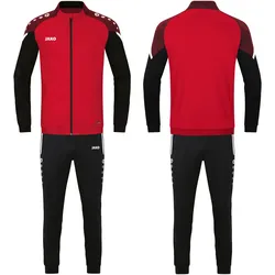 Jako Trainingsanzug Polyester Performance rot/schwarz 140