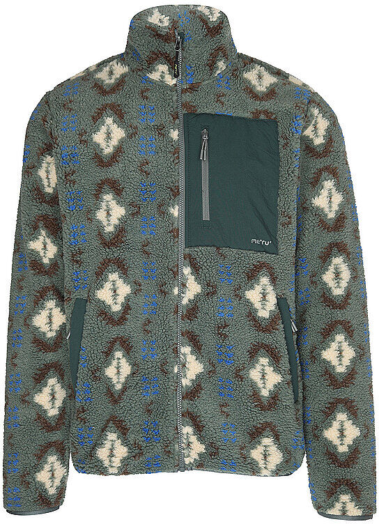 MERU Herren Fleecejacke Rennes dunkelgrün   S M