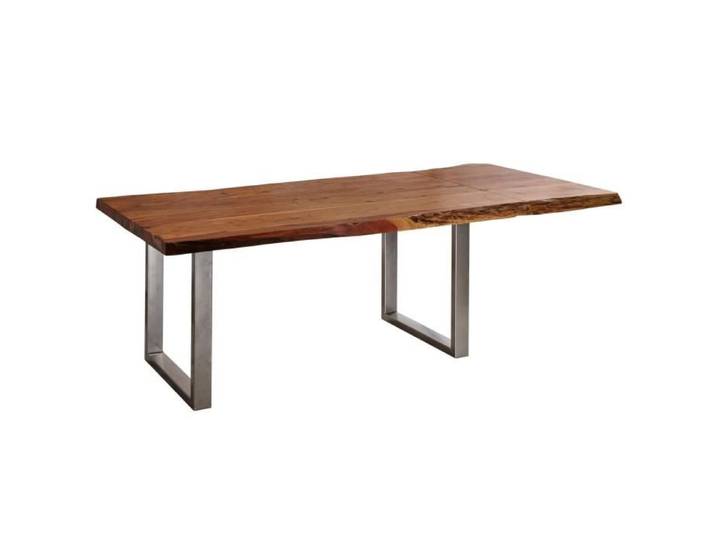 Table à manger extensible 240x110 Acacia laqué Noisette FREEFORM N° 21
