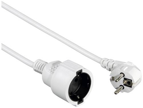hama 00047864 Schutzkontakt-Verlängerungskabel Profi , 2 m, Weiß