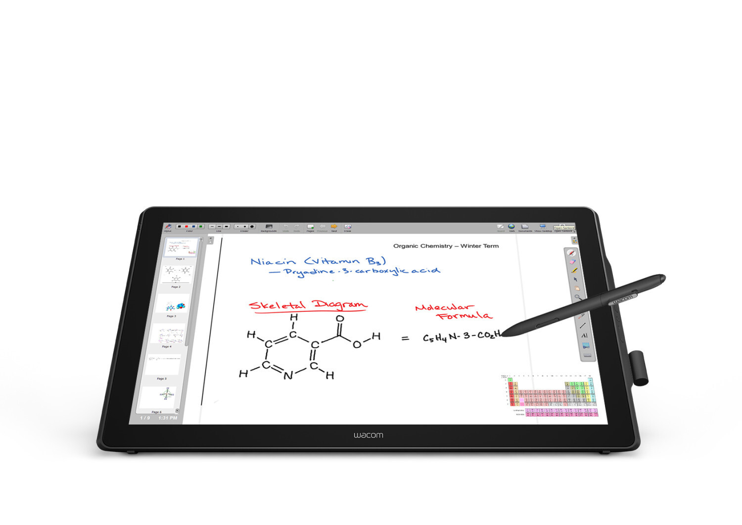 Wacom DTH-2452 Pen en Touchscreen